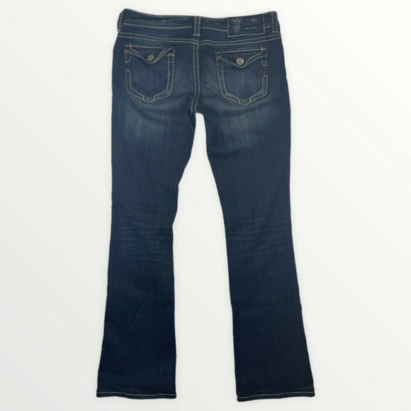 MEK Avondale Mens 30x36 Bootcut Big Stitching Dark - Picture 3 of 12